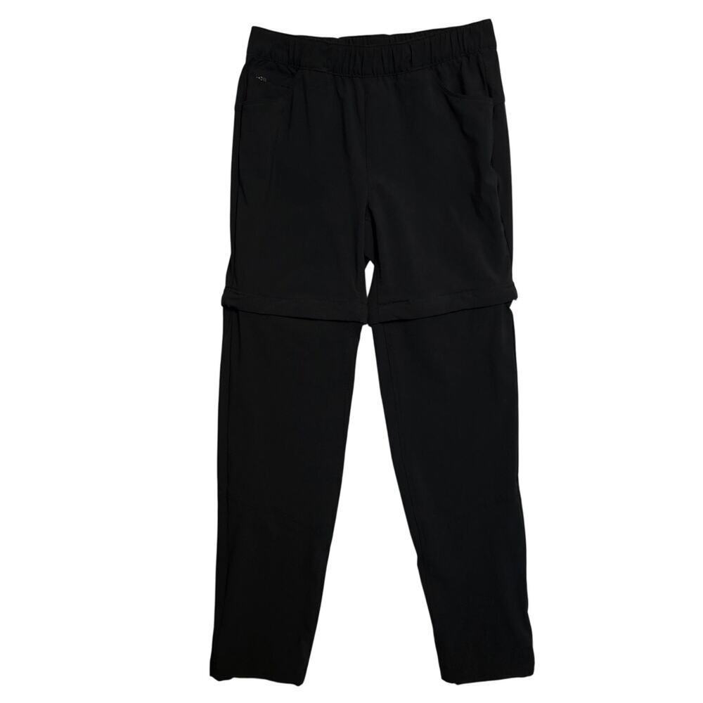 Eddie Bauer Convertible Pants Womens Size 6 Black Pullon Elastic Waist Gorpcore